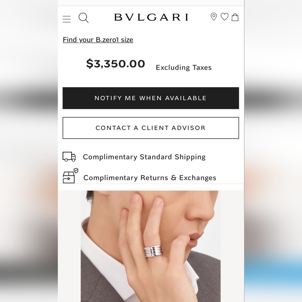 BULGARI Zero Ring - Picture 9 of 15